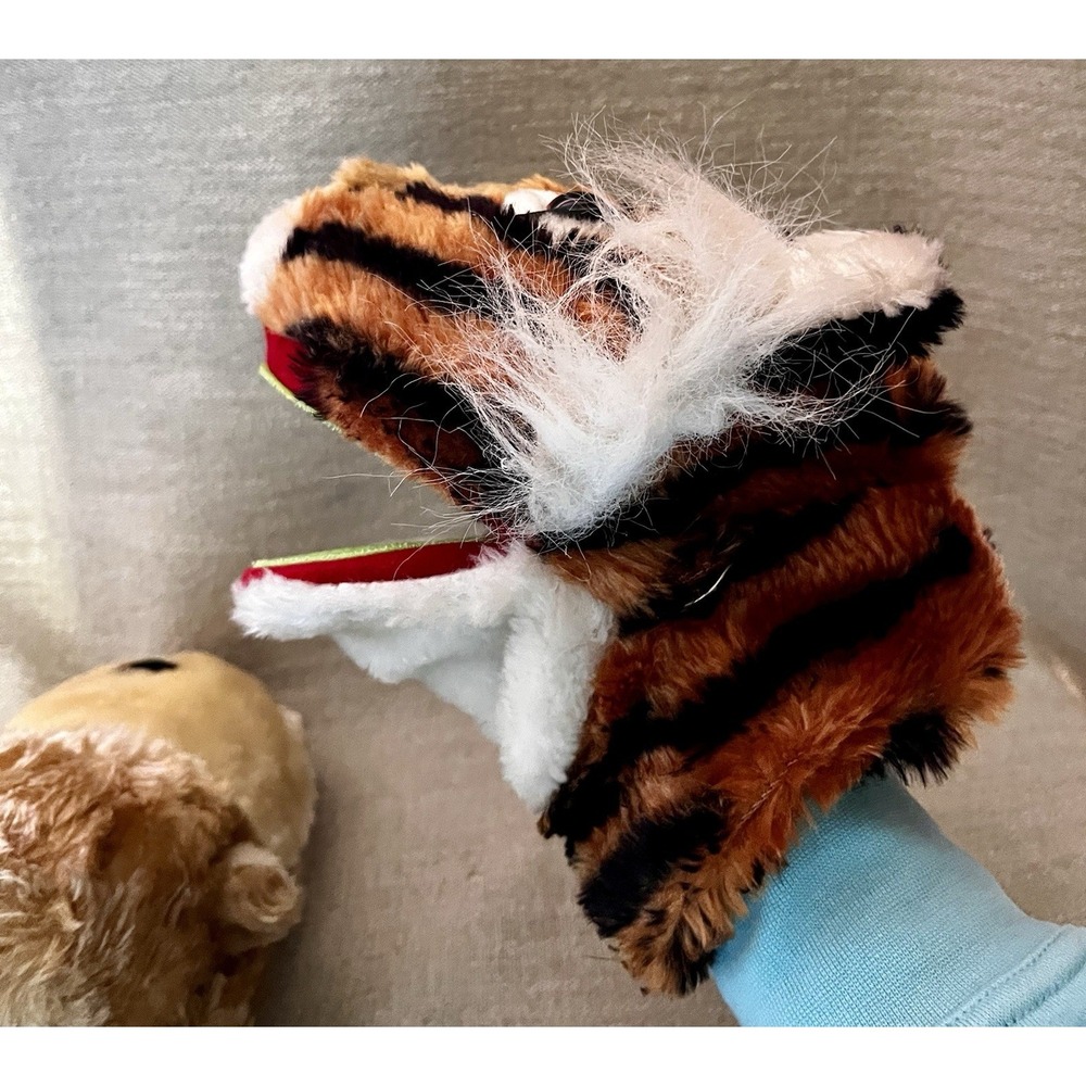 Vtg DS Max Plush Bigmouth Hand Animal Puppets Interactive Hook n' Loop Mouths - Picture 11 of 16